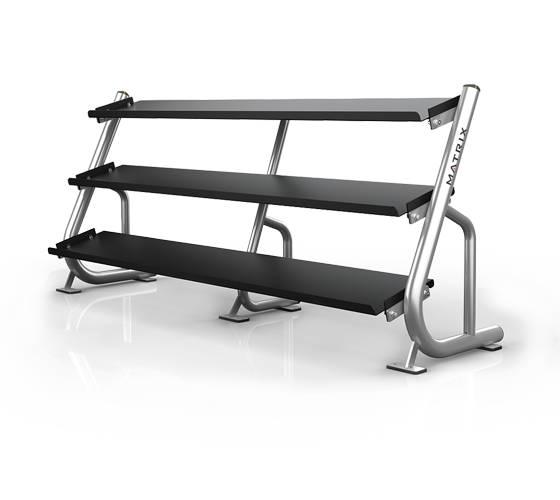 A688 magnum a688 подставка под гантели 2.4 метра (3-ех ярусная, плоская) MATRIX 