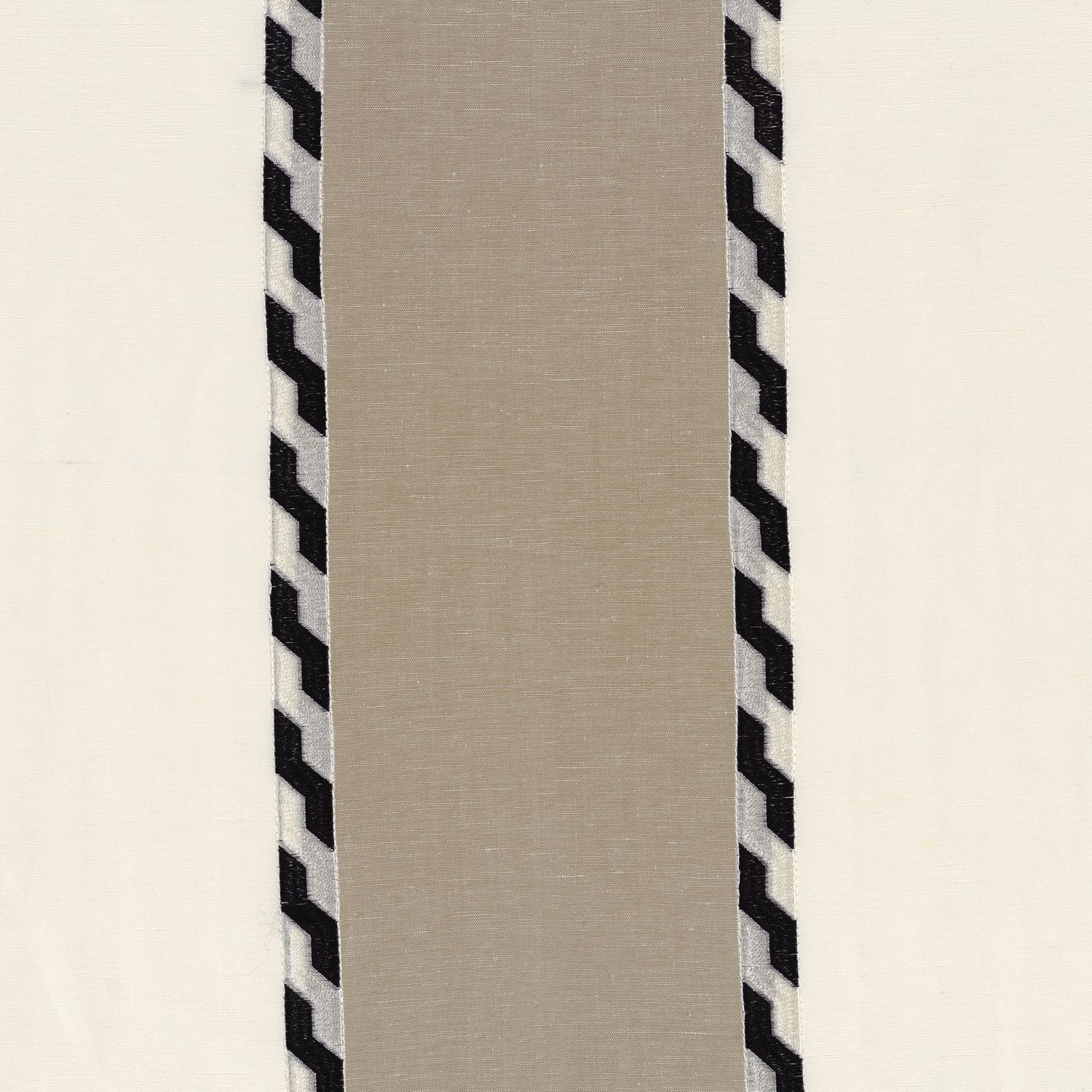 Полосатая вышитая ткань Casamance Symbiose ARCH-00099441 - Вид №3