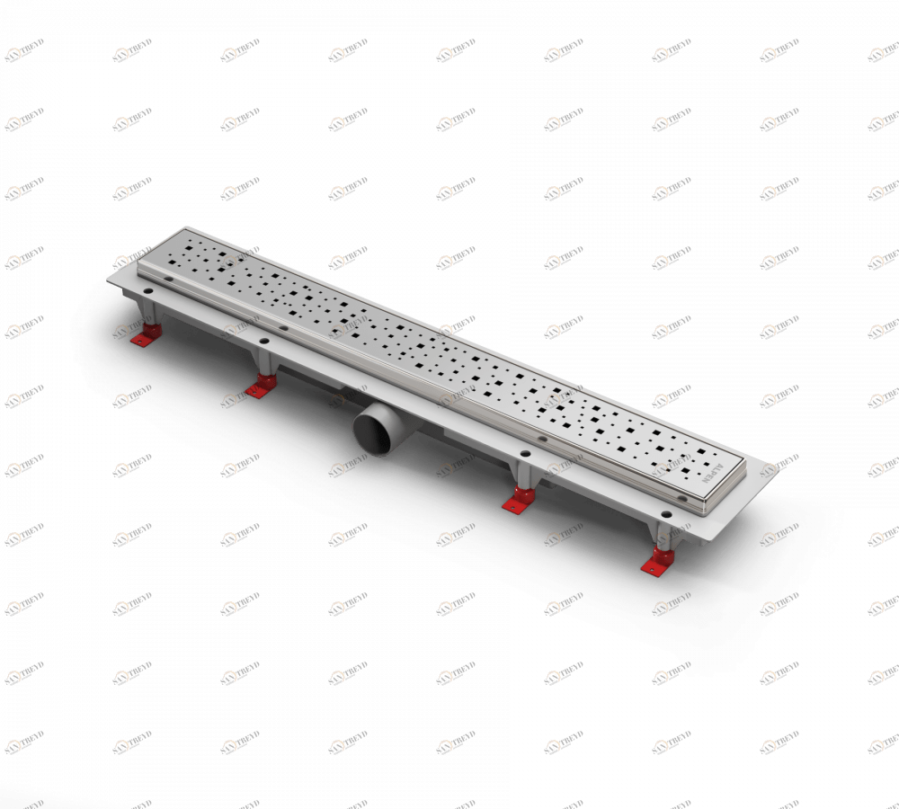 Водоотводящий желоб ALPEN Square ALP-850SN с рамкой 