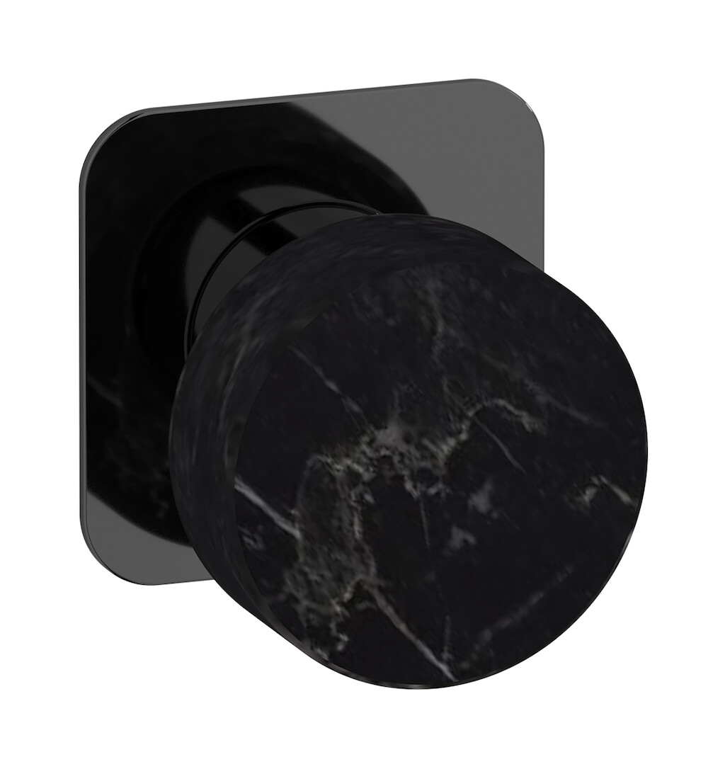 Внешние части встроенного смесителя на 1 потребителя WE ARE IB mr300cf_2 Black Chrome Marmo