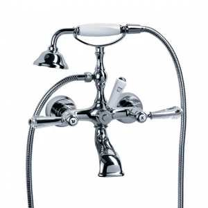 Смеситель для ванны с душевым гарнитуром ½“, настенный монтаж JOERGER Delphi Deco