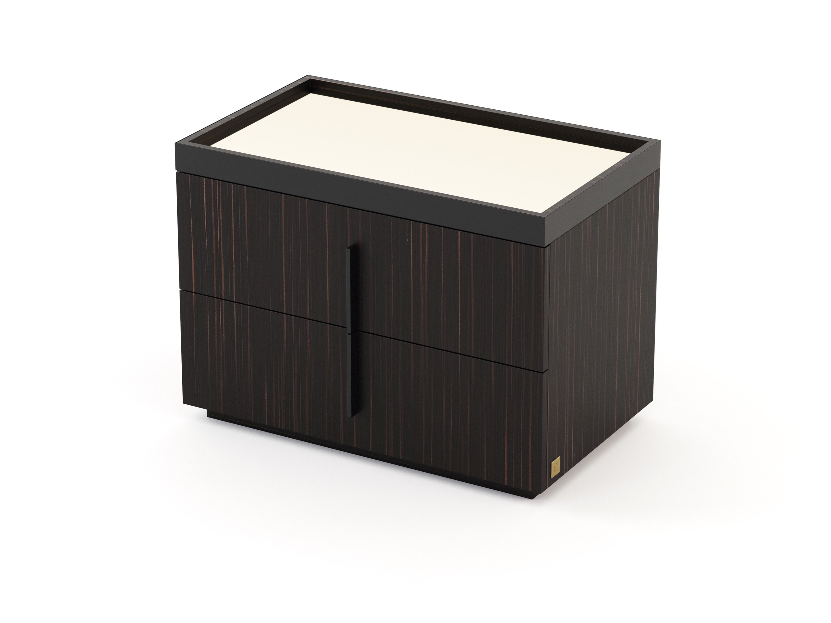 Прямоугольная прикроватная тумбочка из шпона с ящиками Stylish Club ARCH-00040121 - Вид №20