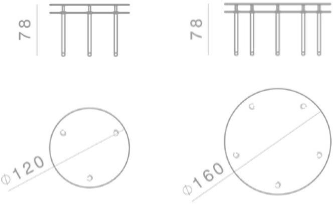 GHIDINI1961 Круглый мраморный стол Legs sun-id-1451365 - Вид №2