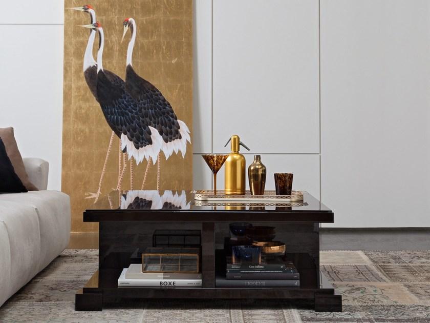 SELVA Низкий квадратный деревянный журнальный столик  3716  - Вид №1