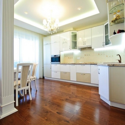 Паркетная доска Amber Wood Миндаль Дуб (Гладкая) 1860х148 мм 2600200389 - Вид №3