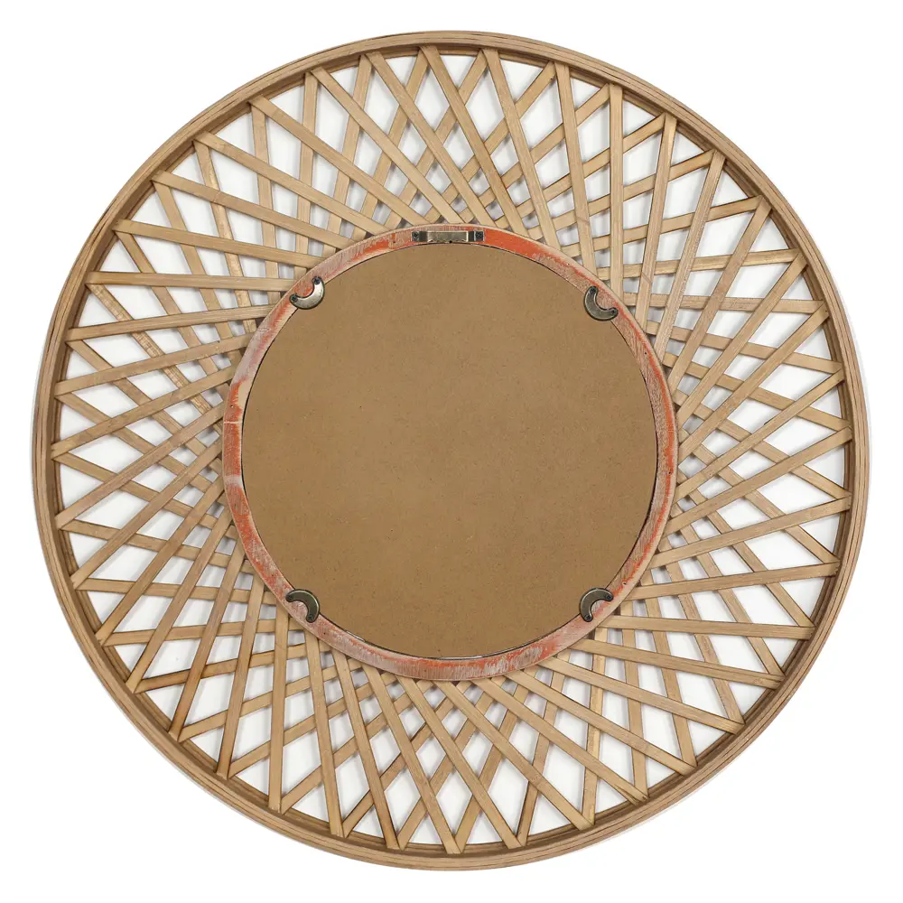 Зеркало декоративное KREAFORTA Rosace круглое D60 см бамбук цвет коричневый STLM-2119537 - Вид №3