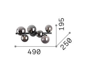 Потолочный светильник из дутого стекла Ideal Lux Perlage ARCH-00103912 - Вид №2