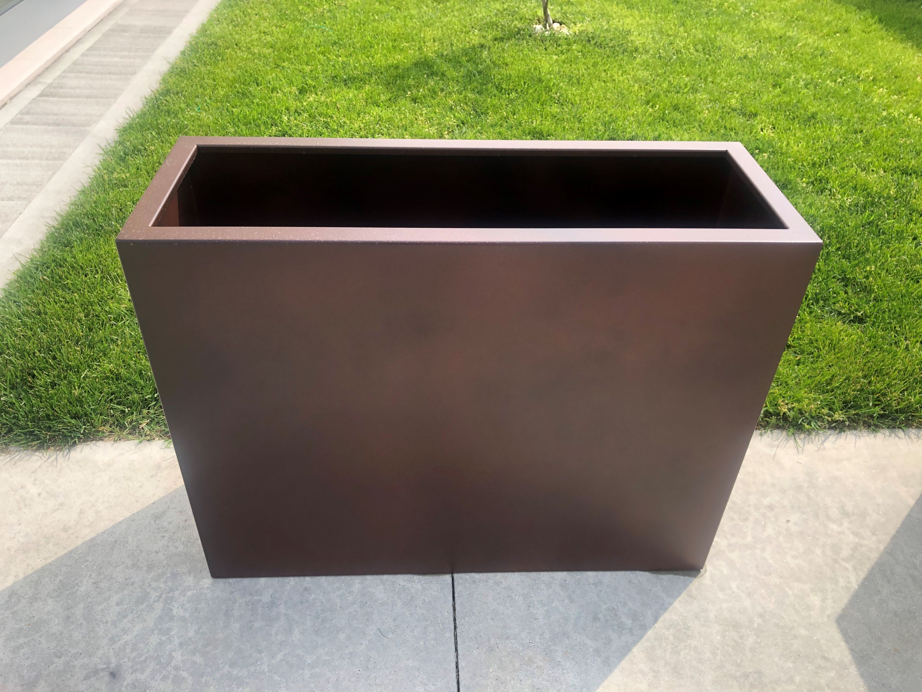 Прямоугольная стальная плантатор ORO NERO Collection танк ARCH-00098286 - Вид №2