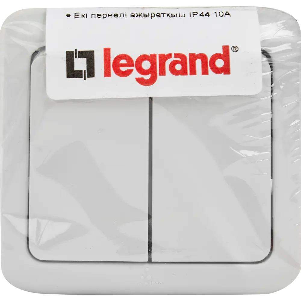 Выключатель накладной Legrand Quteo 2 клавиши цвет серый STLM-2034512 - Вид №4