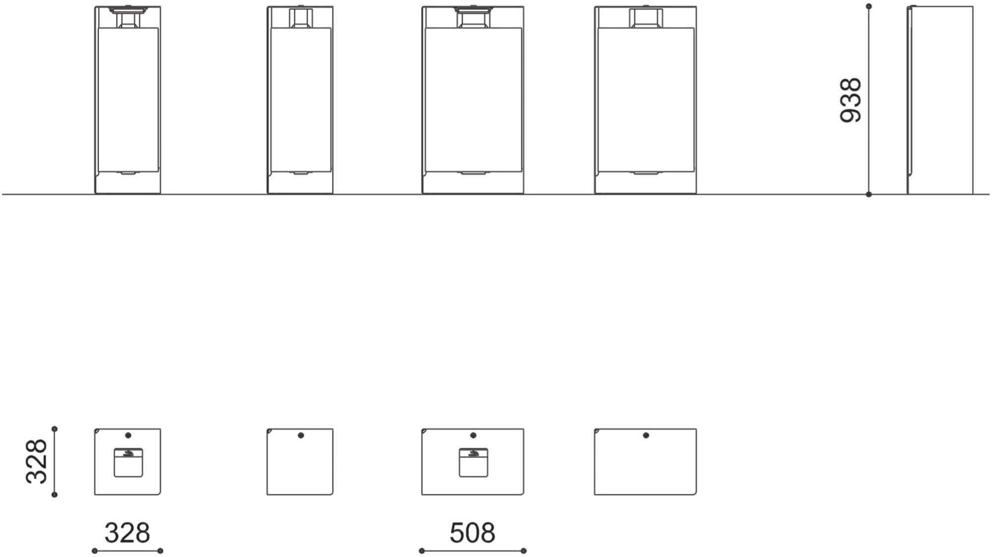 City Design Урна из оцинкованной стали с крышкой и пепельницей sun-id-1470151 - Вид №5