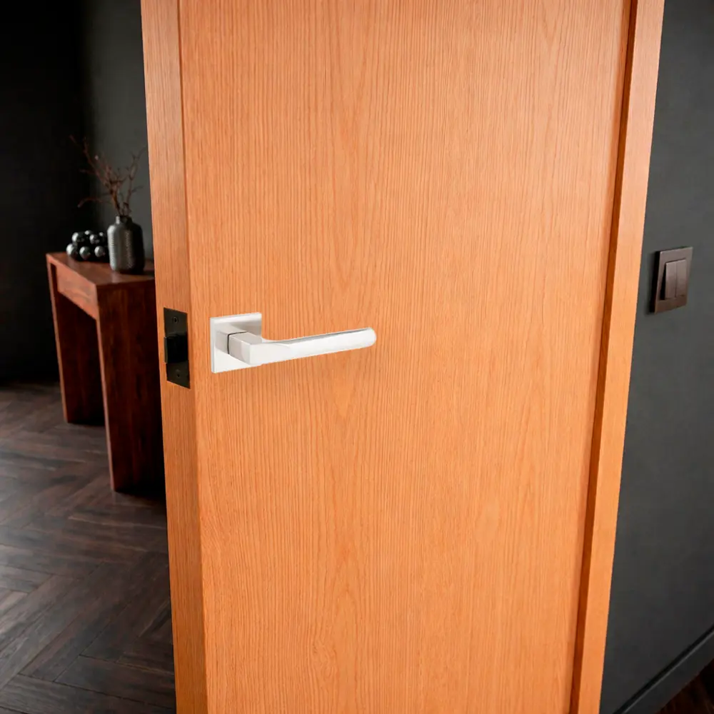 Дверная ручка на розетке Armex H-30131-A без запирания цвет никель STLM-2194697 - Вид №6