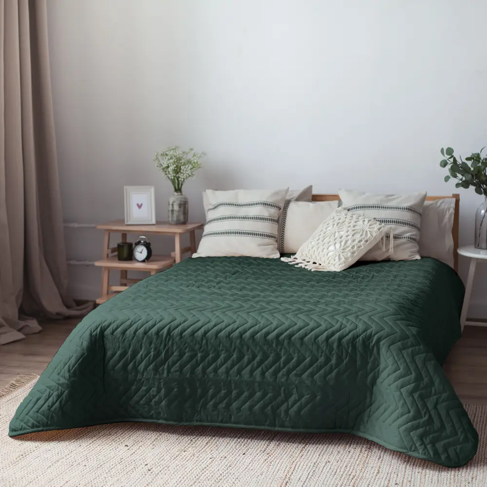 Покрывало Нью 200x240 см микрофибра цвет зеленый Exotic 1 SEASONS STLM-2086734 - Вид №4