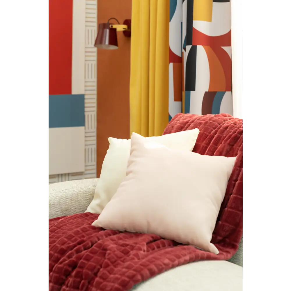 Подушка декоративная «Яркость» 40х40 см цвет персиковый SEASONS STLM-2148393 - Вид №5