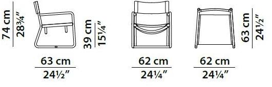 BAXTER Кожаное кресло с подлокотниками Rimini sun-id-1433898 - Вид №8