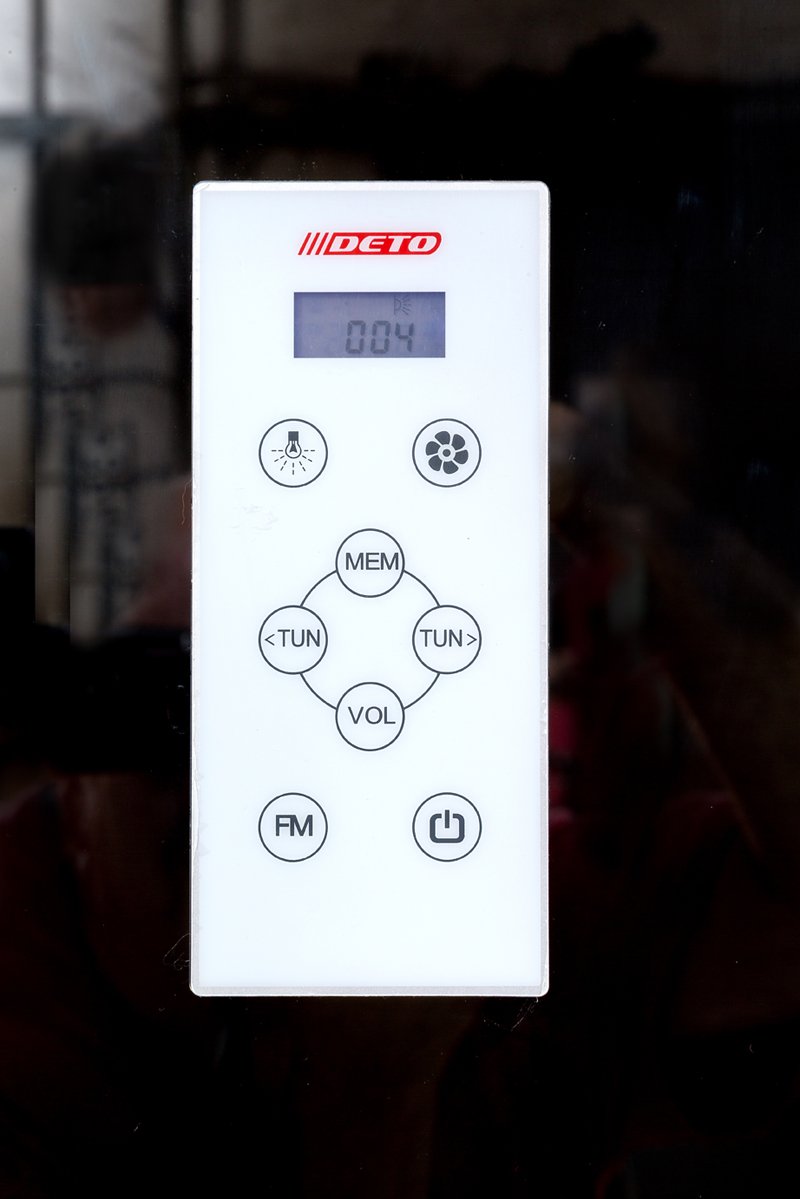 L 801 с гм. и эл. BLACK Душевая кабина DETO Серия L Z900 VOGUE (меняющая прозрачность) - Вид №17