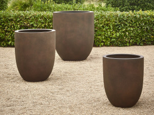 Садовый горшок из полиэстера, армированного стекловолокном (PRFV)