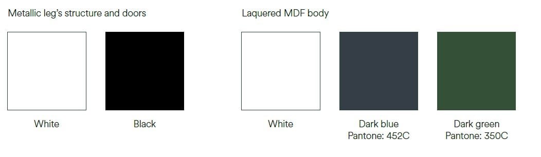 Прямоугольная прикроватная тумбочка из МДФ с ящиками TEULAT точка ARCH-00095424 - Вид №11