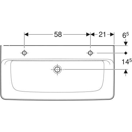 501.932.00.1 Накладная раковина Geberit Renova Plan Geberit  - Вид №30
