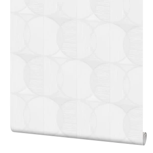 Обои флизелиновые Vog Collection Круг белые 1.06 м 90027-14