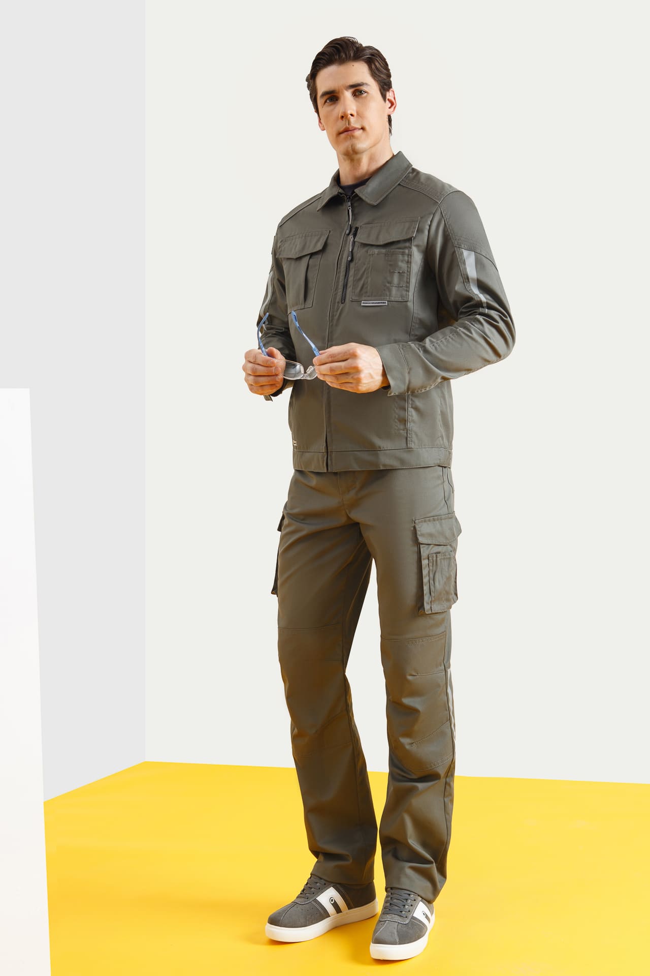 5026423 Костюм  NEW серый хаки STATUS  Летняя спецодежда  размер 48-50/182-188  - Вид №8