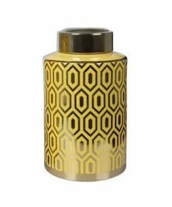 Ваза керамическая желтая малая 31 см "Орнамент" UNICO ДИЗАЙНЕРСКИЕ 255380 Желтый