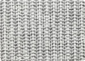 10623257 Harman Салфетка подстановочная 45х33см "Листья", черный ПВХ