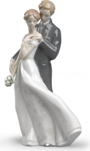 10669034 LLADRO Фигурка Lladro "Вечная любовь" 12x23см Фарфор