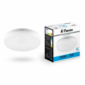 Лампа светодиодная Feron GX53 7W 6400K LB-451 25866 FERON  00-3956652 Матовый