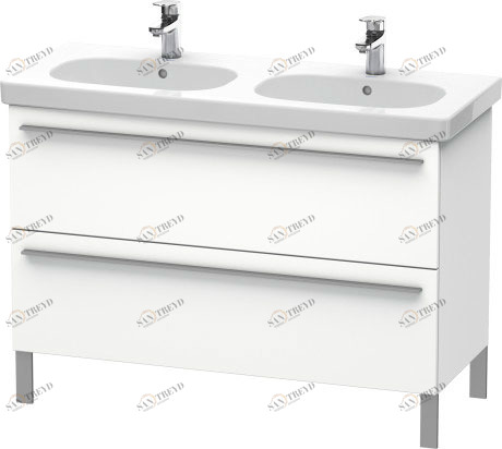XL651801818 Тумбочка напольная X-Large #XL6518 1150 x 470 мм Белый матовый, декор Duravit