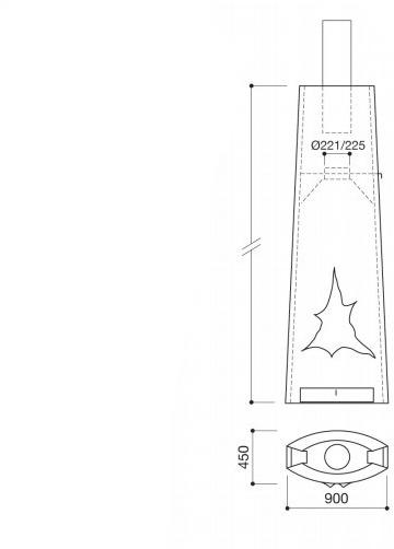 Focus creation Открытый стальной камин sun-id-1377575 - Вид №2