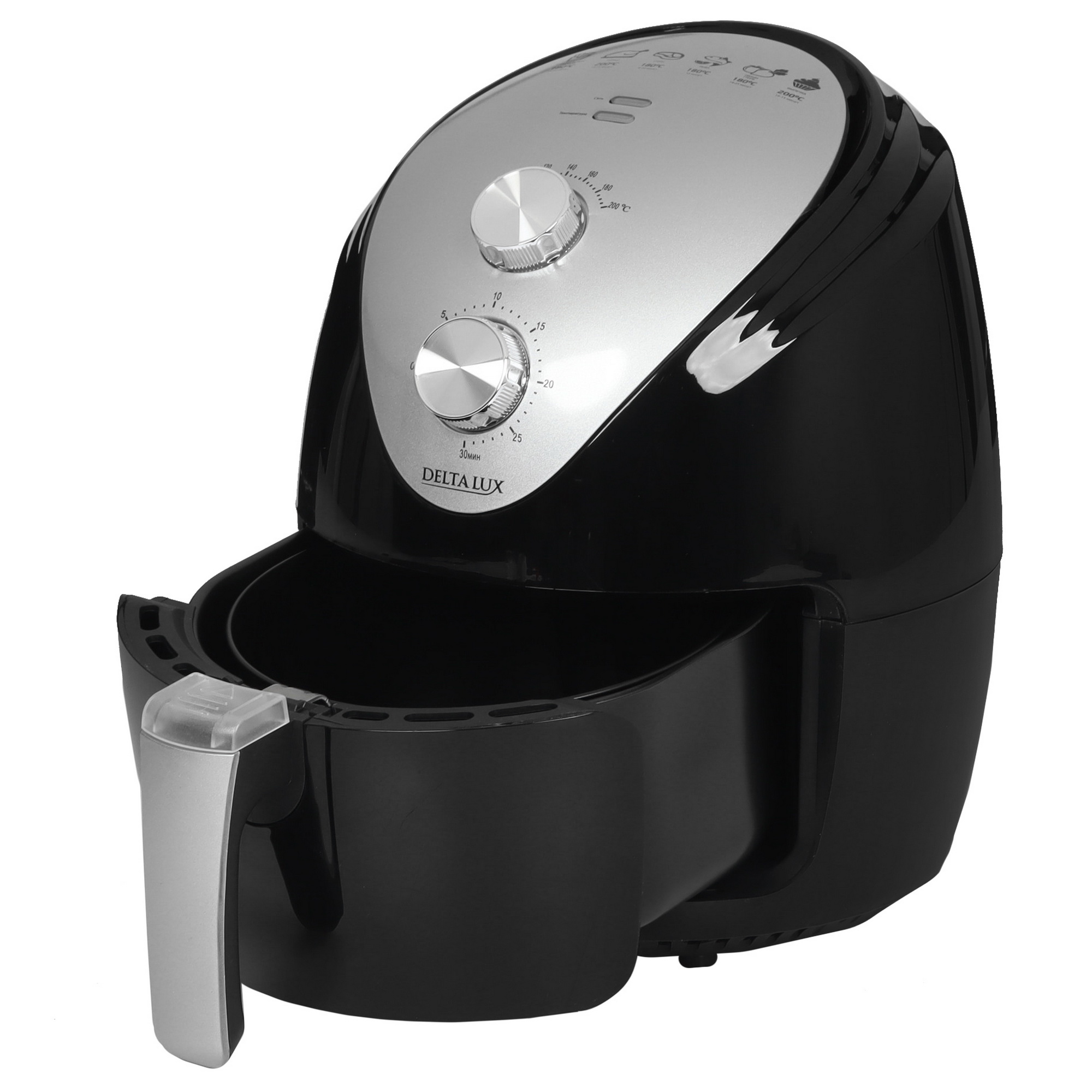 5354136 Аэрогриль DELTA LUX DE-6101 черный STDN-0038575 - Вид №2