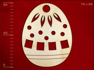 141376 Заготовка для декорирования Деревянная заготовка яйцо резное Полноцвет