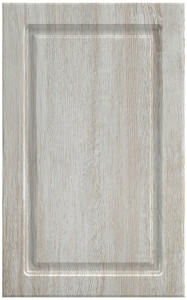 Фасады для кухни Классика Фрезеровка «Прямоугольник+» Дуб винтаж белый №514