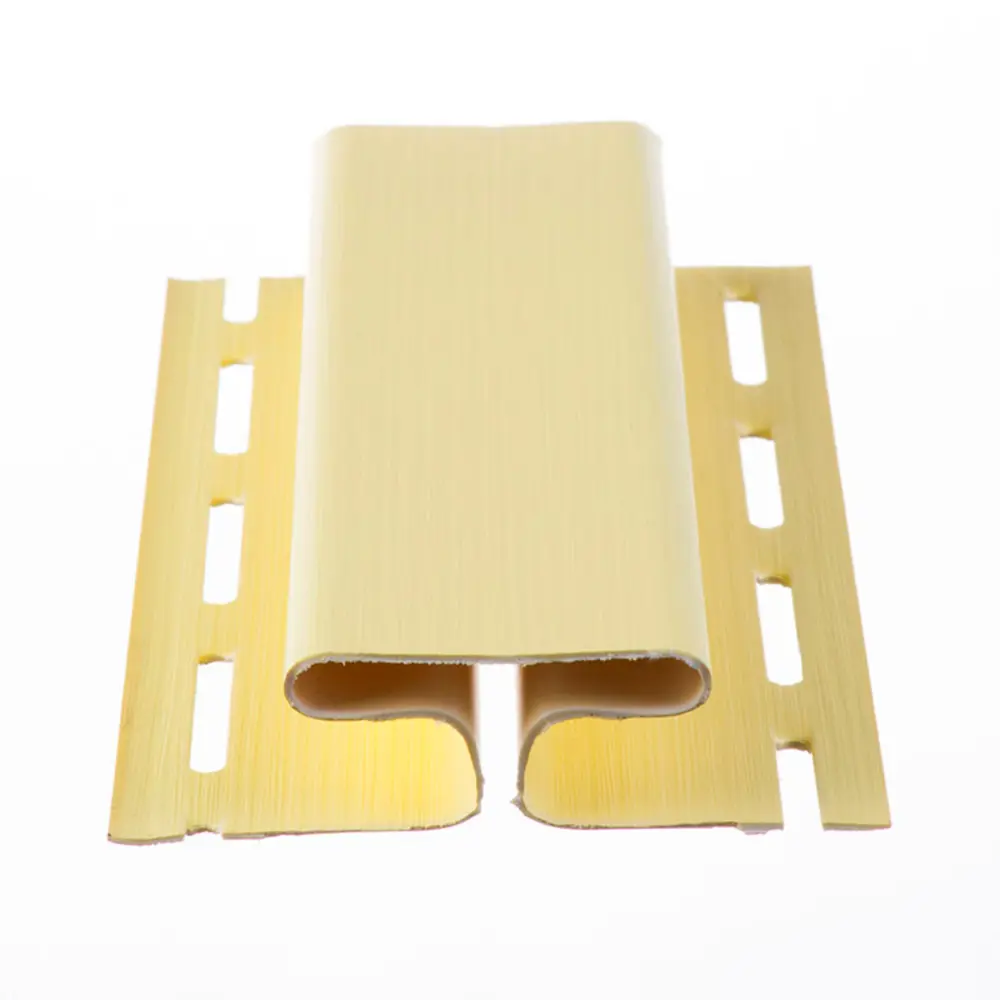 H-профиль для сайдинга 3 м цвет желтый FINEBER STLM-2131215