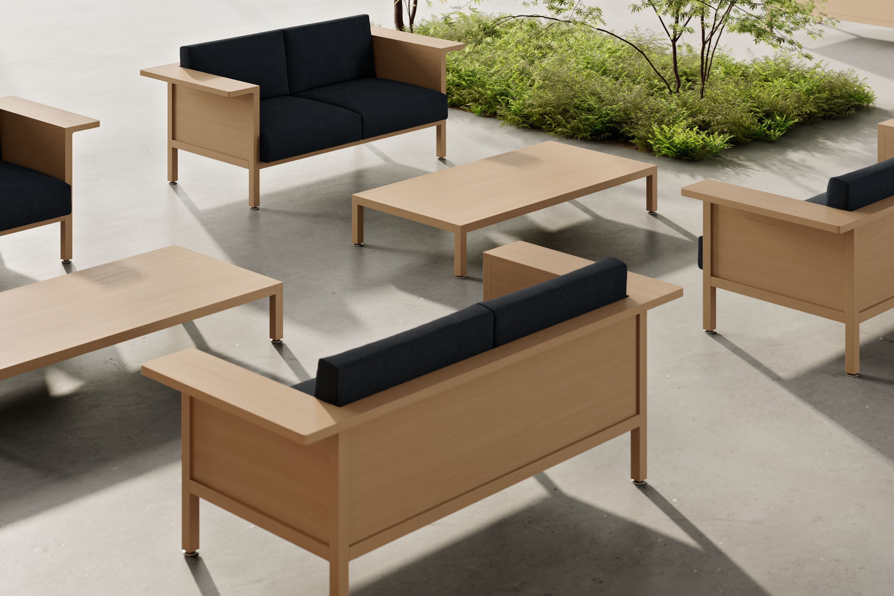 Скамейка из ткани Citterio Borealis ARCH-00094573 - Вид №5