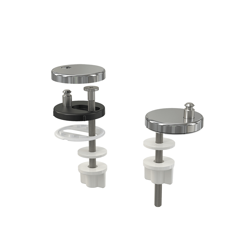 Петли с нижним монтажом, крышка из нержавеющей стали ALCAPLAST P106 - Вид №1