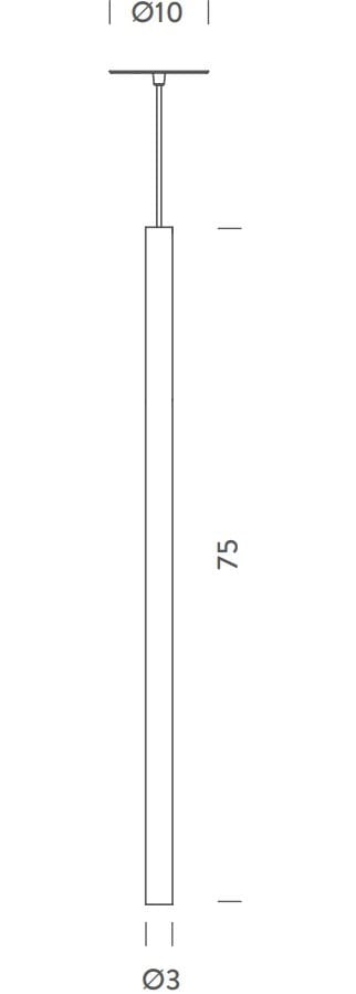 Хромированный металлический светодиодный подвесной светильник NEMO голый тростник ARCH-00139935 - Вид №4