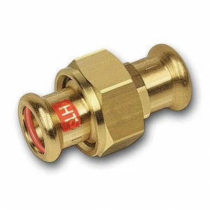 11333035 SANHA 13330 пресс-фит. солн., бронза, сгон с плоск.упл. ВПр-ВПр 35 мм