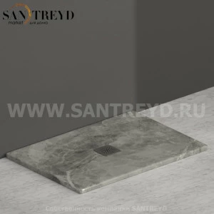 DT101AG Душевой поддон 100x70 керамический Globo