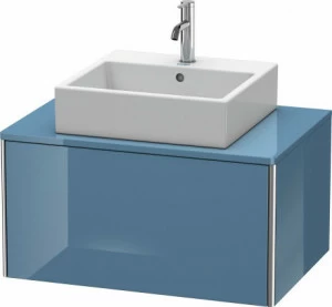 XS490004747 XSquare Тумбочка для подвесной консоли Каменно-синий глянцевый лак