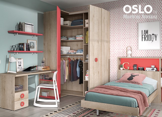 103027 Детская комната с простой кроватью Ambiente 22 Arasanz Oslo Santreyd