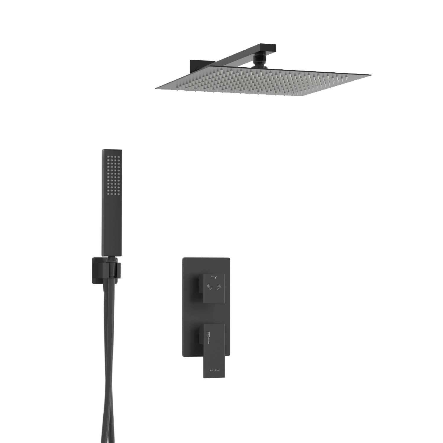 A16162 Встраиваемый комплект для ванны с верхней насадкой, лейкой WasserKRAFT  - Вид №2