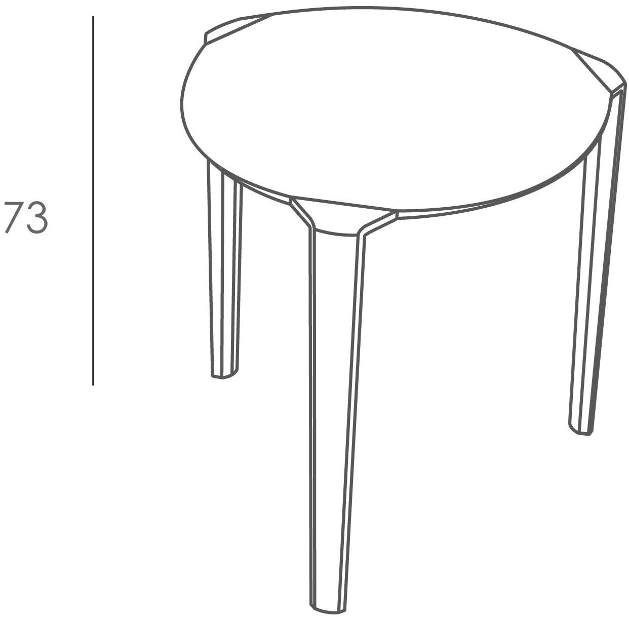 Ezpeleta Штабелируемый садовый стол из полипропилена и hpl  Mhk-oner  - Вид №3