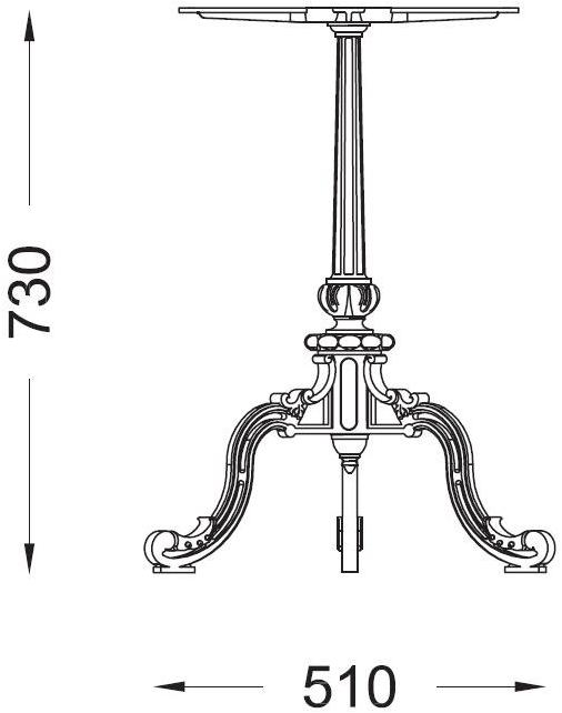 Modus Основание для чугунных столов  Tv2700.001s  - Вид №2