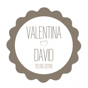 X629.11 PERS. 96 Стикеры на заказ серые волны с сердцем Dekoraniaevents Bodas