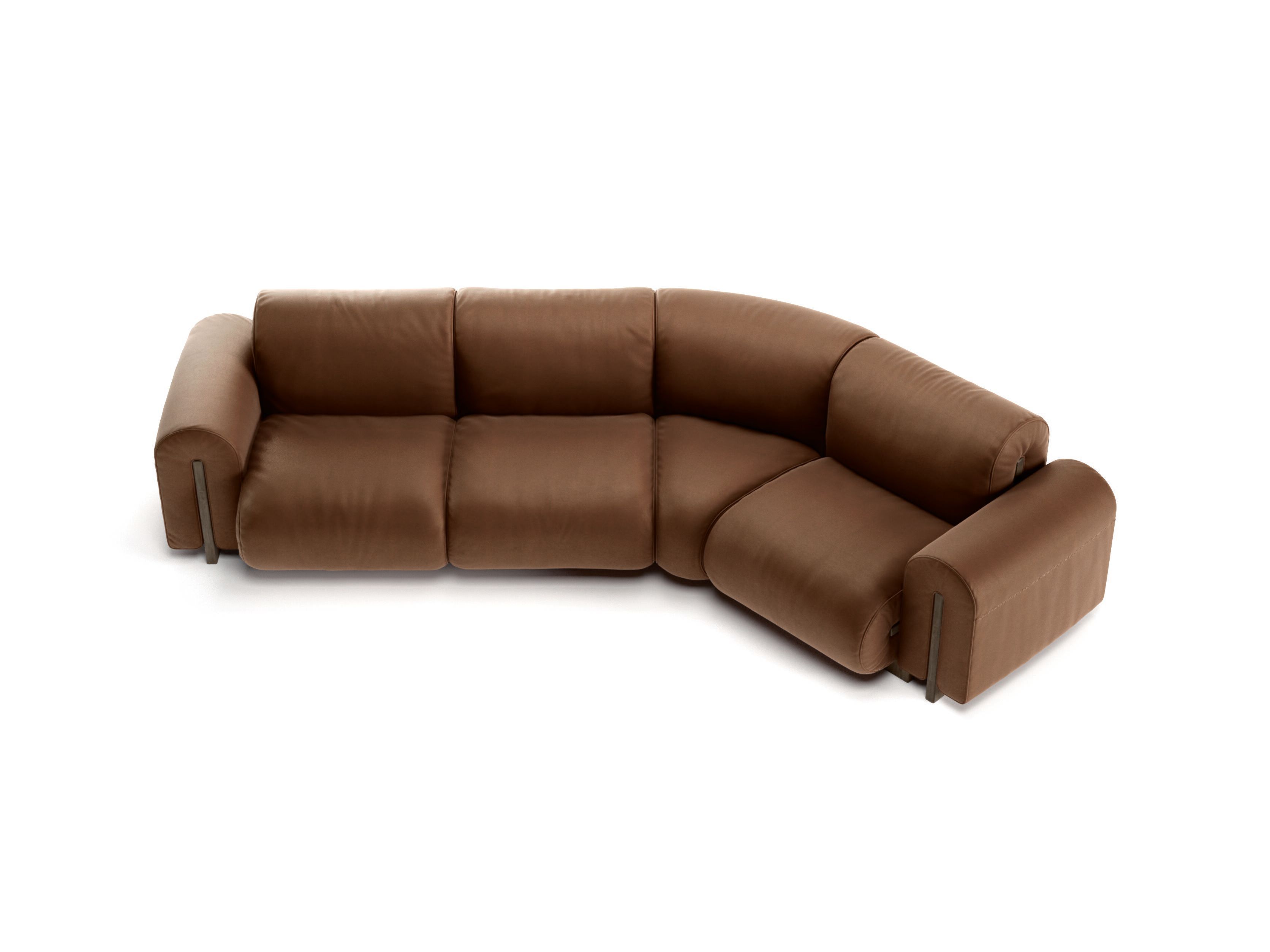 Кожаный угловой диван Natuzzi Italia COLLE ARCH-00123655 - Вид №3