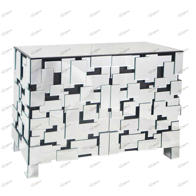 Комод на ножках с 2 дверцами 120х78 см зеркальный Delight Collection DELIGHT COLLECTION ДИЗАЙНЕРСКИЕ 00-3882410 Зеркальный 