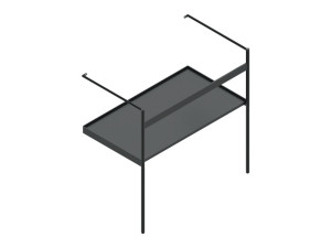 Металлическая напольная раковина