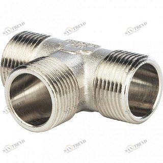 Тройник НР 1" никель STOUT SFT0018000111