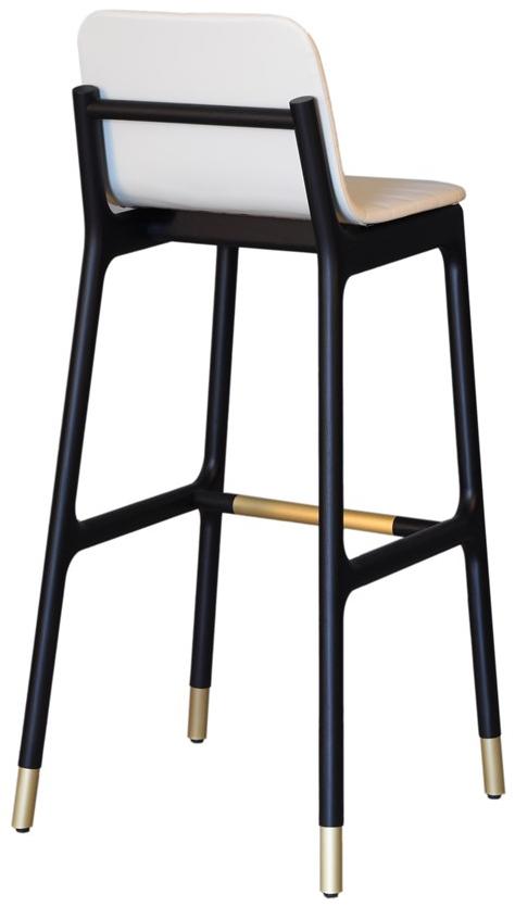 Morelato Высокий кожаный табурет со спинкой Joyce 5315/f - Вид №4